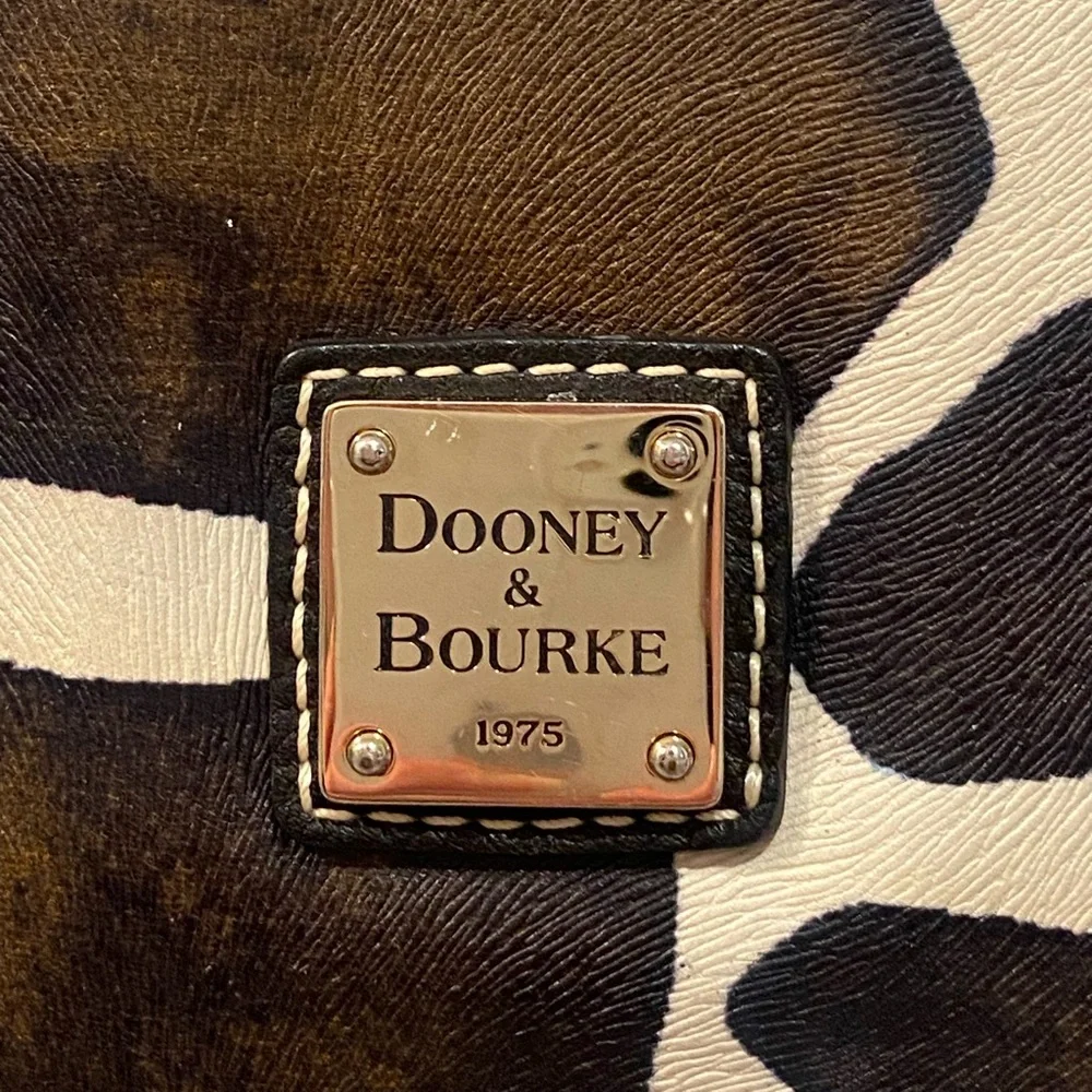 Dooney & Bourke *Blue Duck* Giraffe Print Hobo Bag, EUC